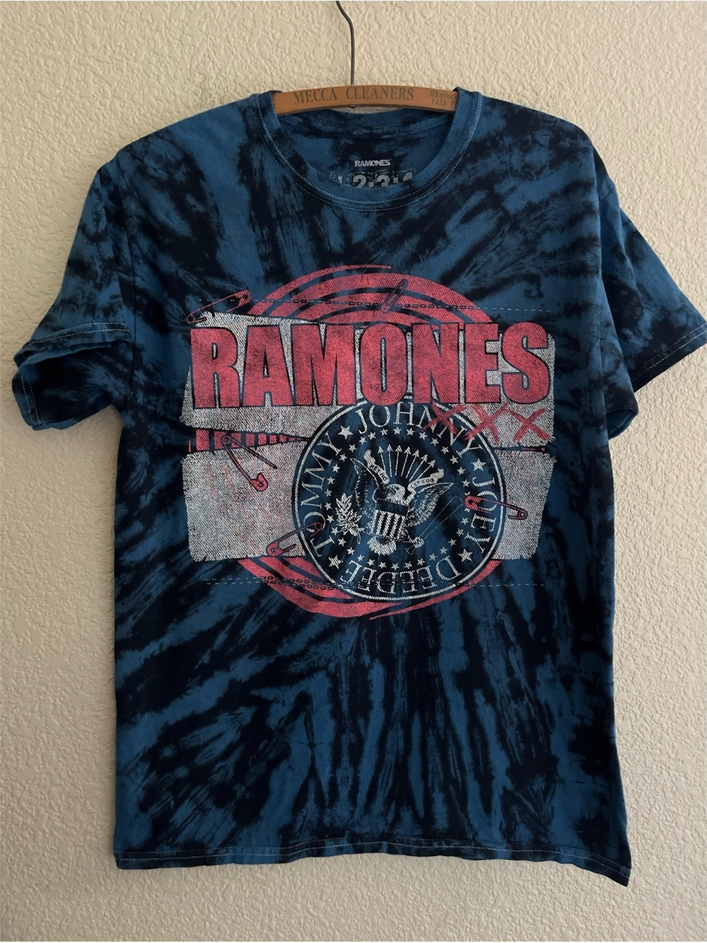 Ramones Tie Dye Cotton Tee Size Medium